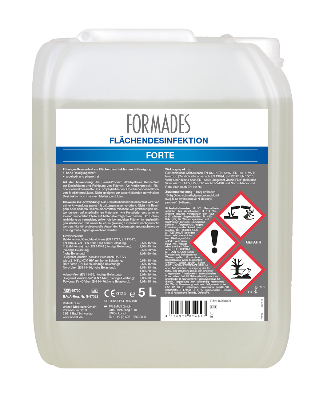 FORMADES Forte Flächendesinfektion - 5l